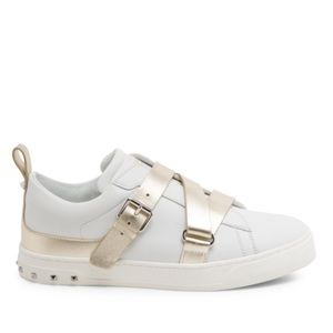 New Authentic Valentino V-Punk Buckle Sneakers.